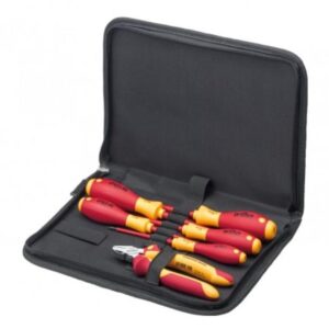 Wiha Tool Set Electrician Screwdriver Diagonal Cutters 6pcs In Tool Case 6pcs